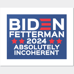 Biden Fetterman 2024 Posters and Art